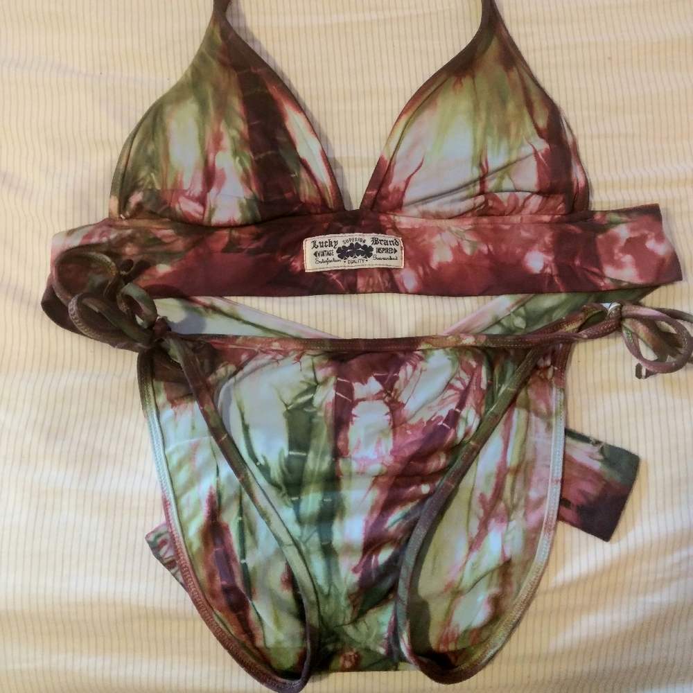 Lucky Brand Tie Dye Bikini Set ✨LIKE NEW✨